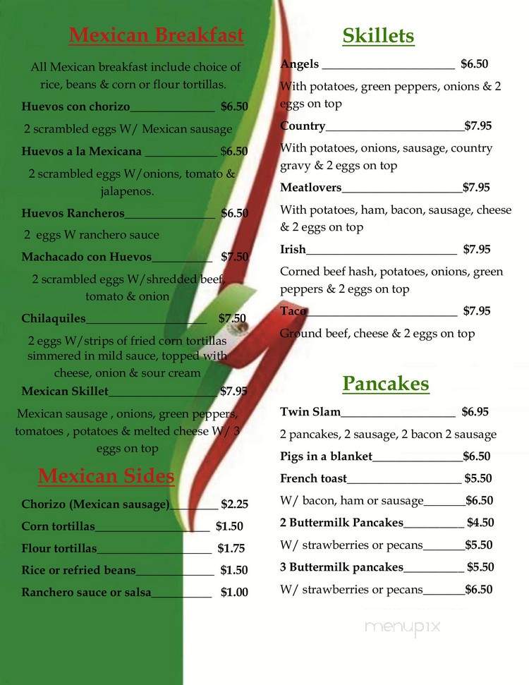 Four Angels - Franklin, WI menu_pic