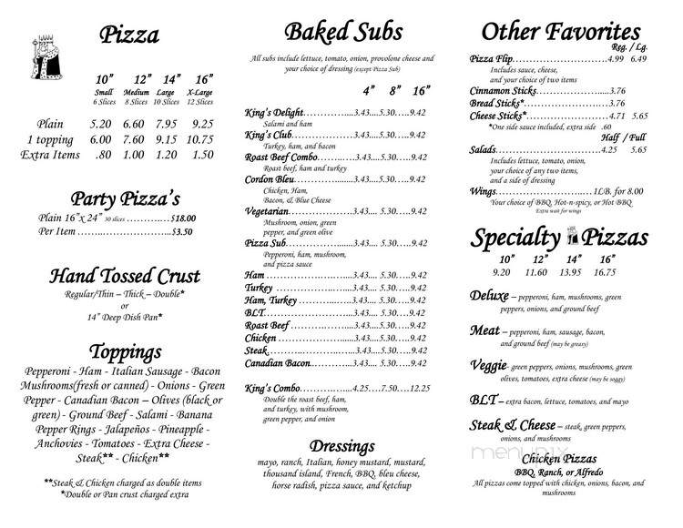 Pizza King - Mount Pleasant, MI menu_pic