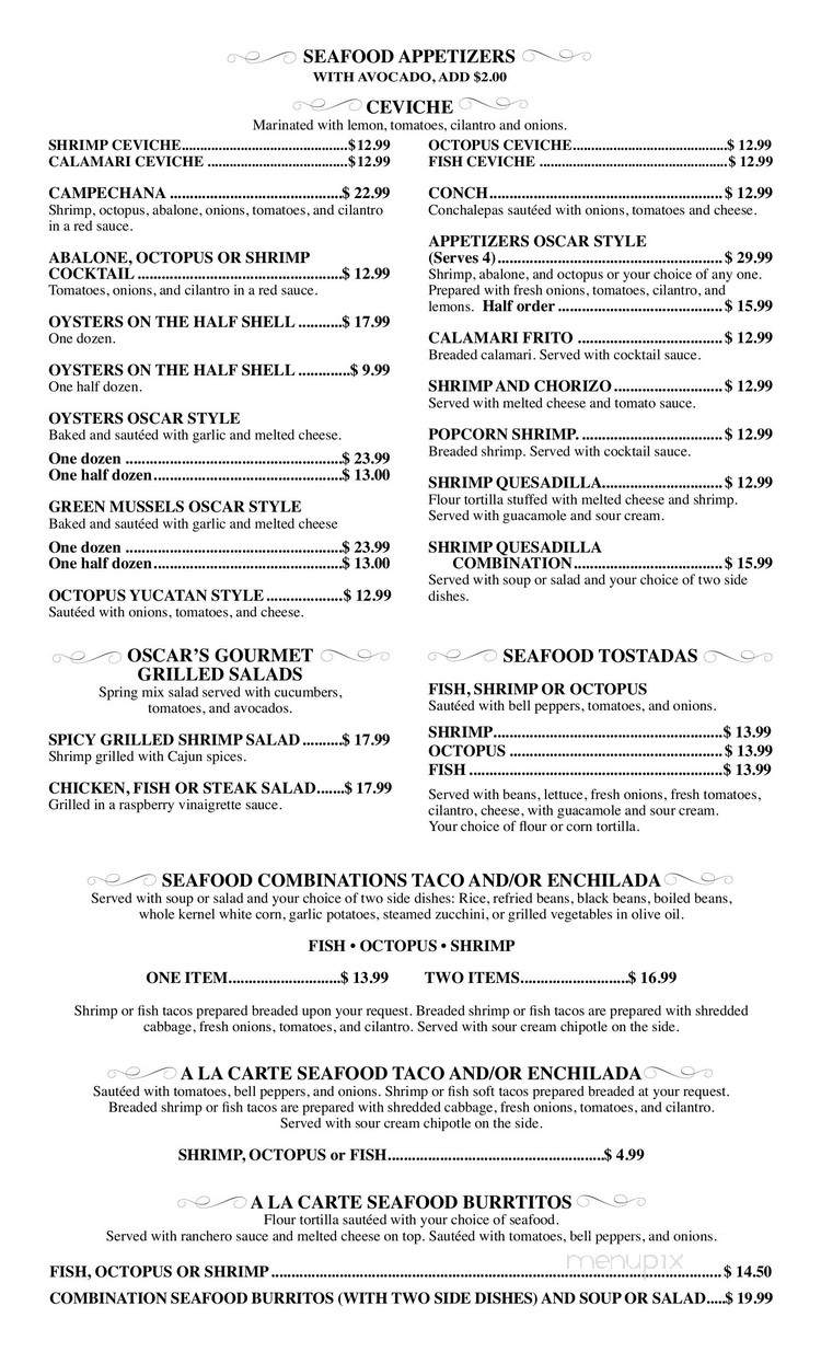 La Paz - Calabasas, CA menu_pic