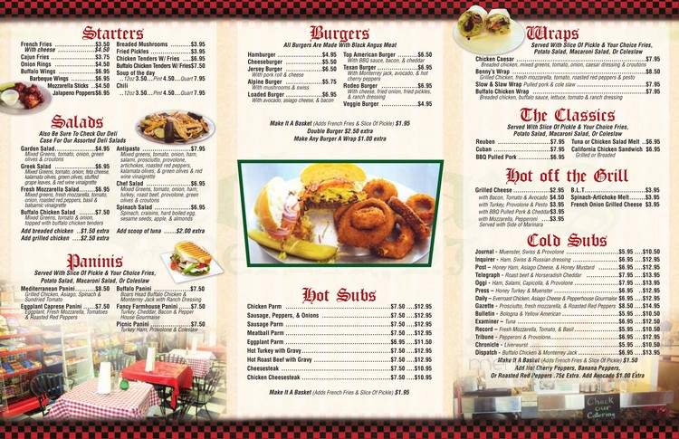 Beckman's Deli - Belmar, NJ menu_pic