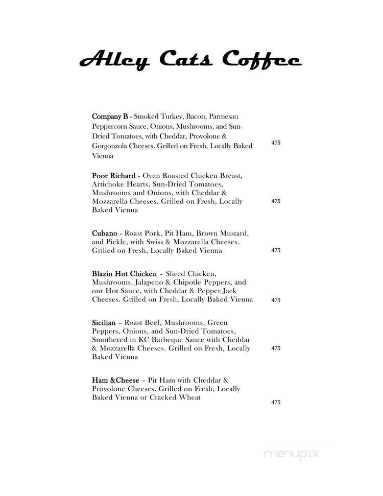 Alley Cats Coffee - Spooner, WI