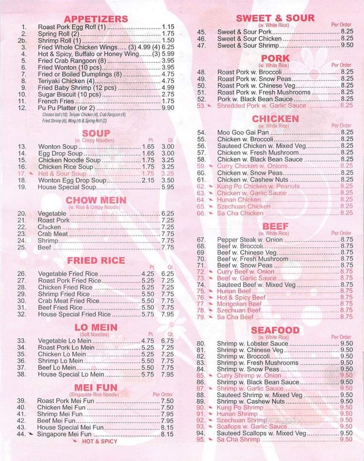 Bamboo Garden - Charlotte, NC menu_pic