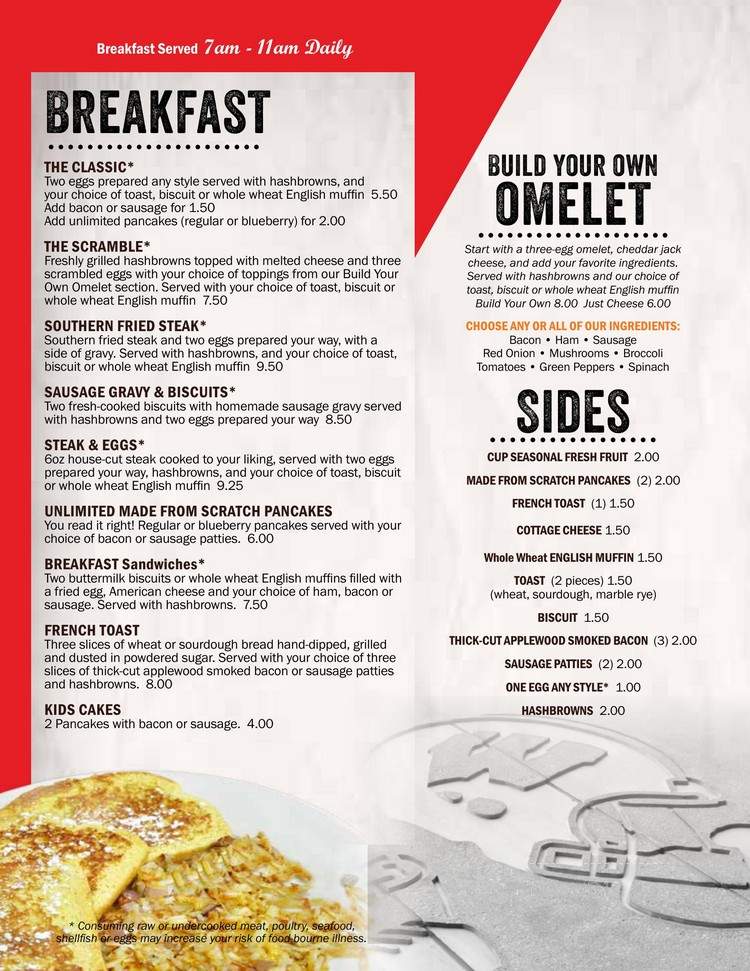 Deaks Pub & Grill - Stoughton, WI menu_pic