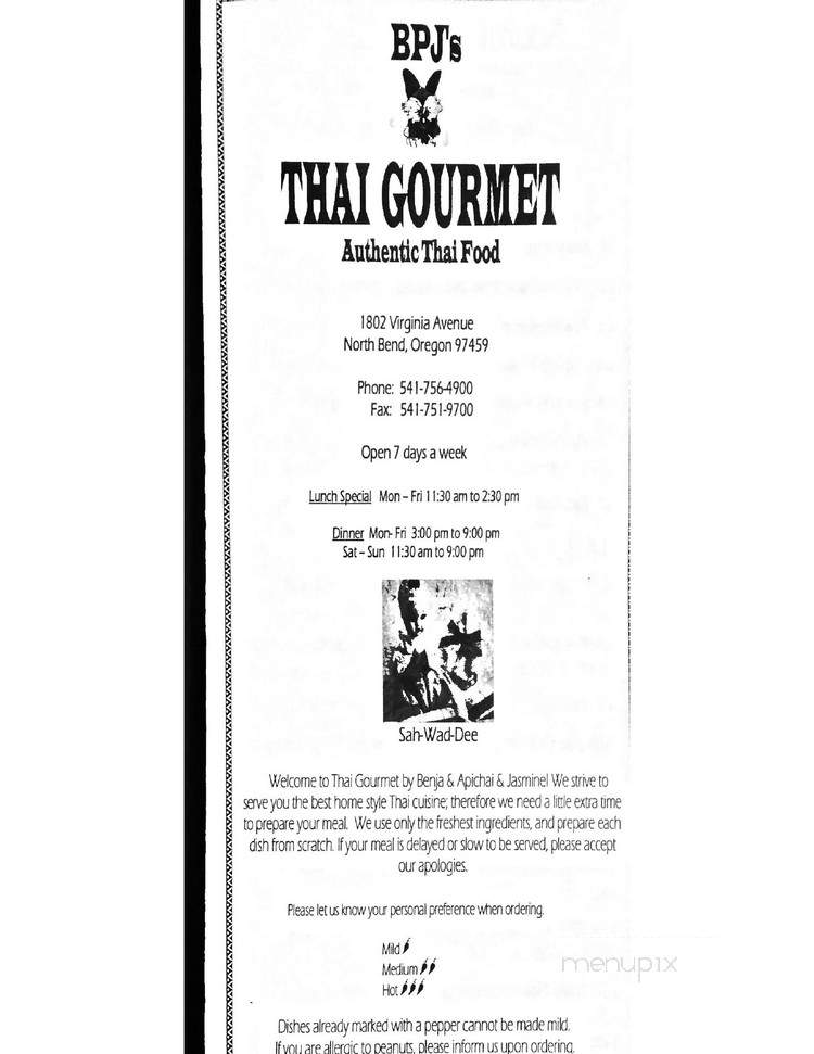 Thai Gourmet - North Bend, OR