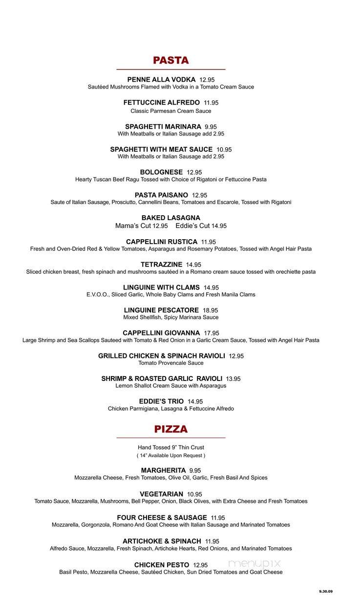 Village Inn Pizza Parlor - Lenoir, NC menu_pic