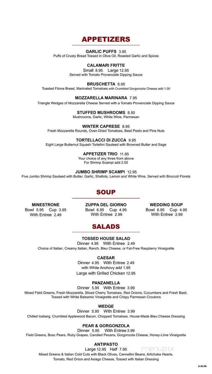 Village Inn Pizza Parlor - Lenoir, NC menu_pic
