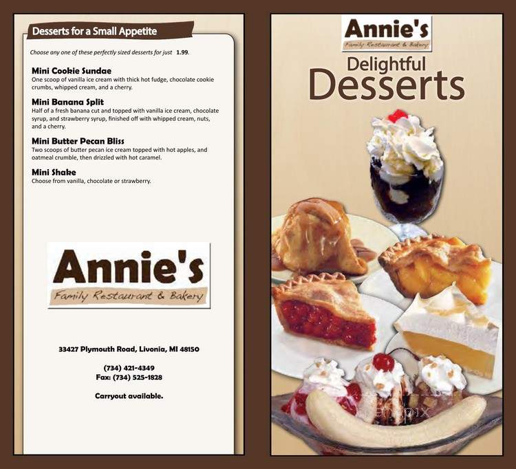 Annie's Family Restaurant and Bake Shoppe - Livonia, MI