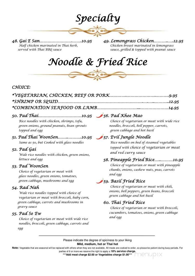 Thai Unique - Placerville, CA menu_pic