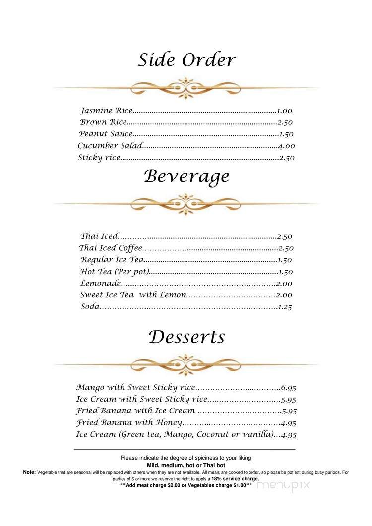 Thai Unique - Placerville, CA menu_pic