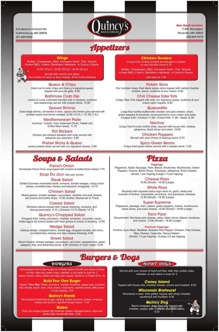 Quincy's South Bar and Grill - North Bethesda, MD