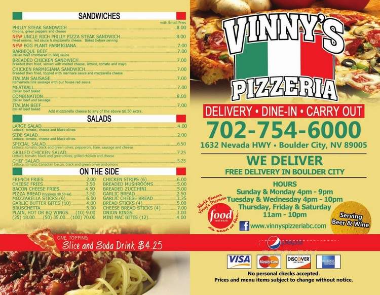 Vinny's Pizzeria - Boulder City, NV