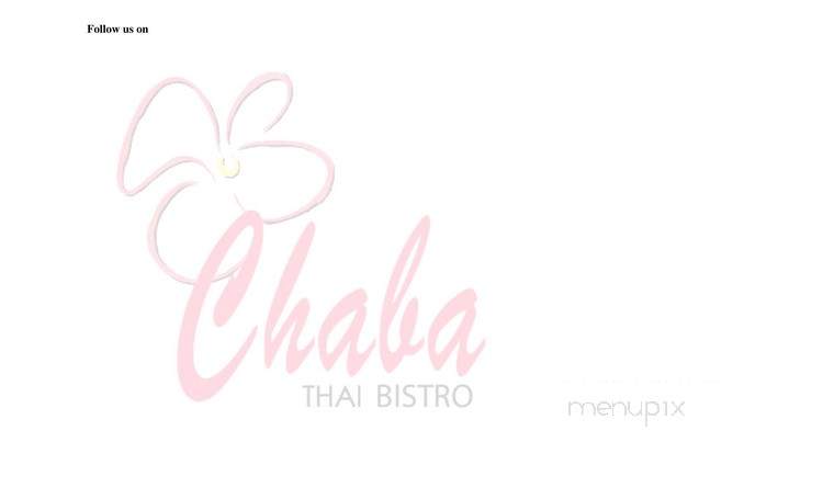 Chaba thai bistro - Beaumont, TX menu_pic