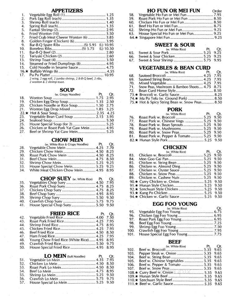 Menu of Hong Kong Restaurant in Arnold, MD 21012