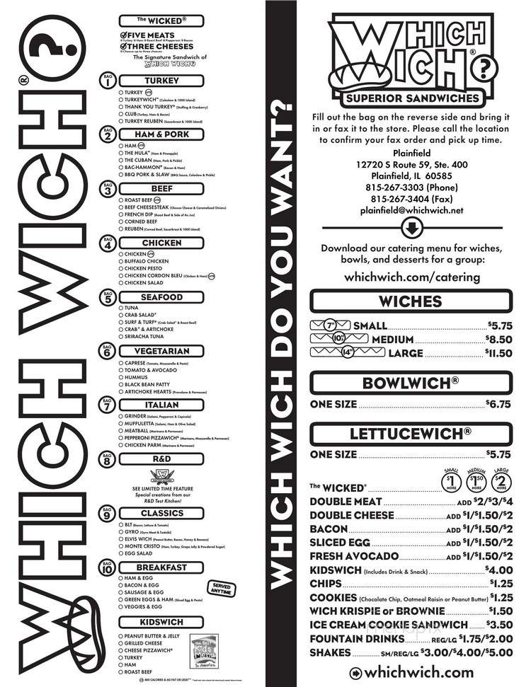 Which Wich Superior Sandwiches - Plainfield, IL