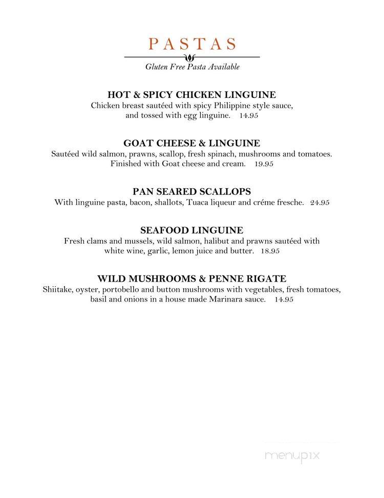 Belmont - Port Townsend, WA menu_pic