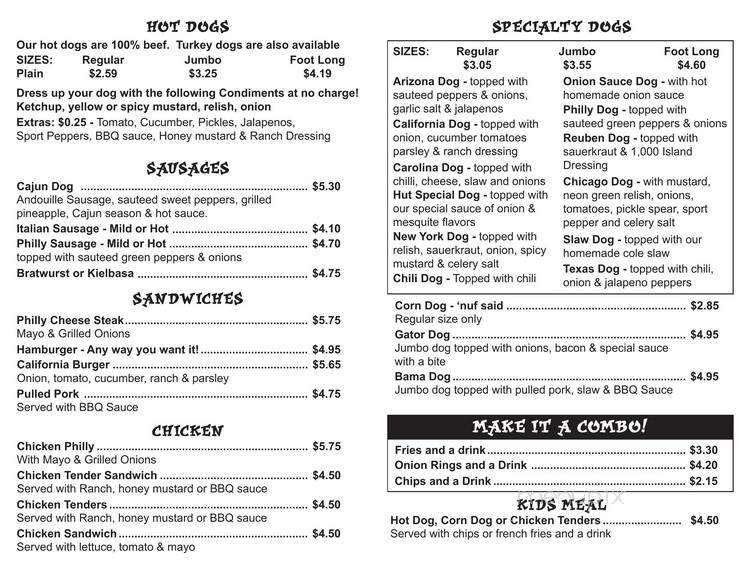 Samurai Japanese Steakhouse - Jacksonville Beach, FL menu_pic