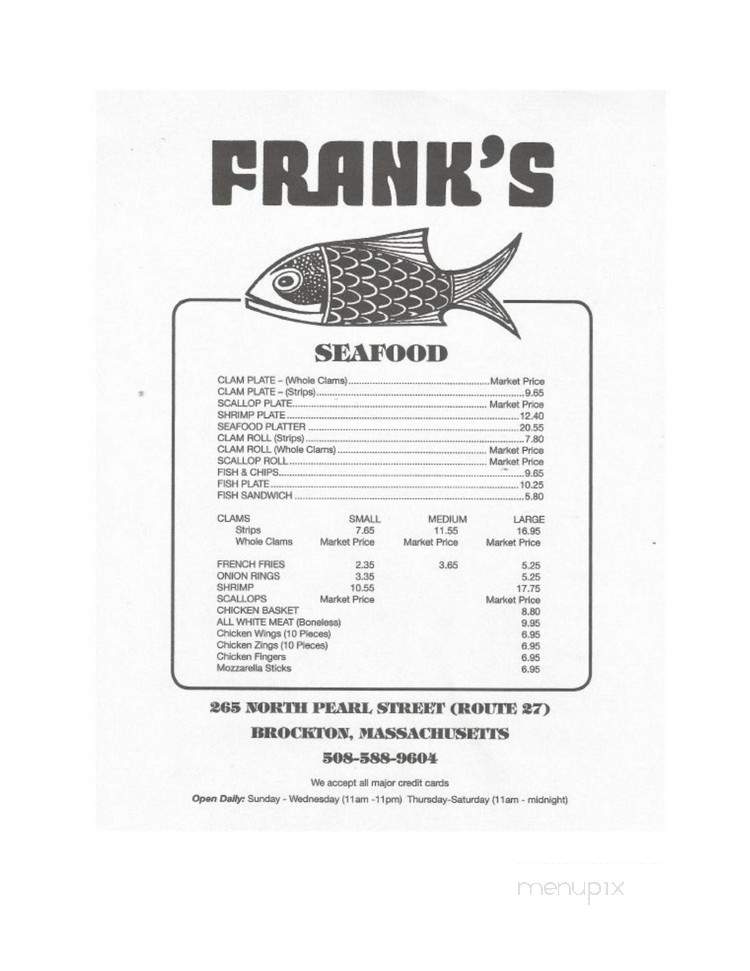 Frank's Restaurant - Brockton, MA