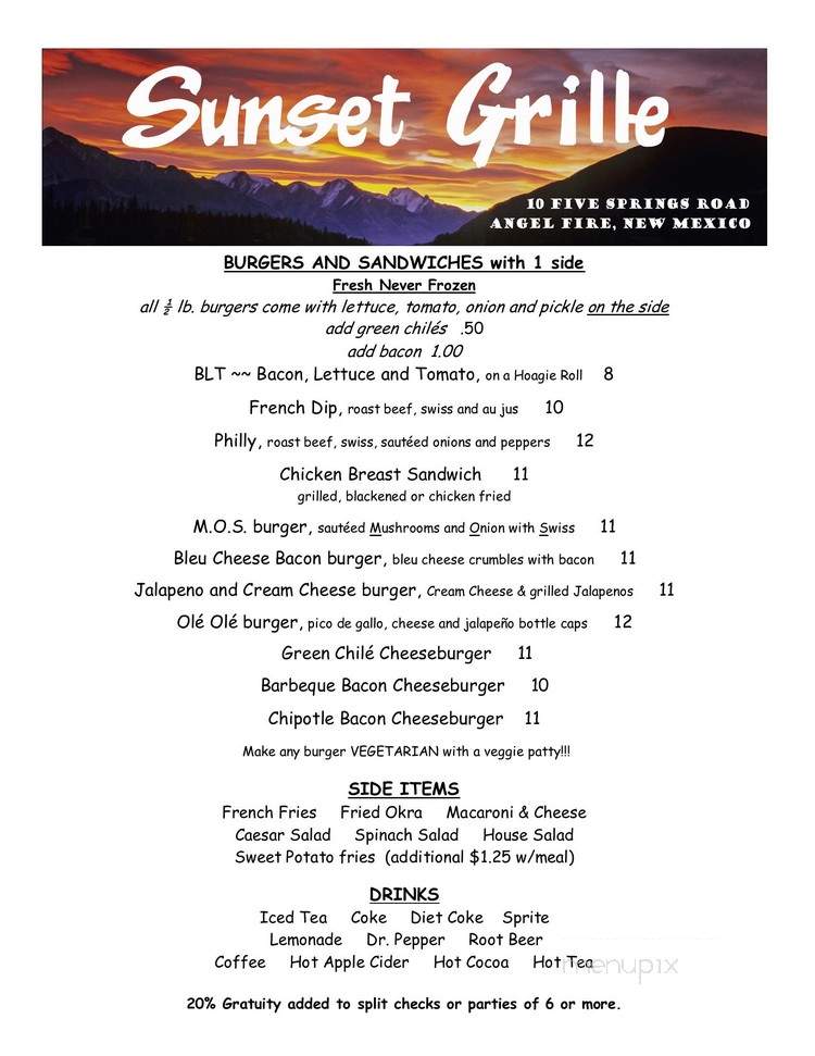 Sunset Grill - Angel Fire, NM