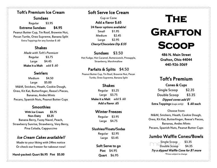 Grafton Scoop - Grafton, OH menu_pic