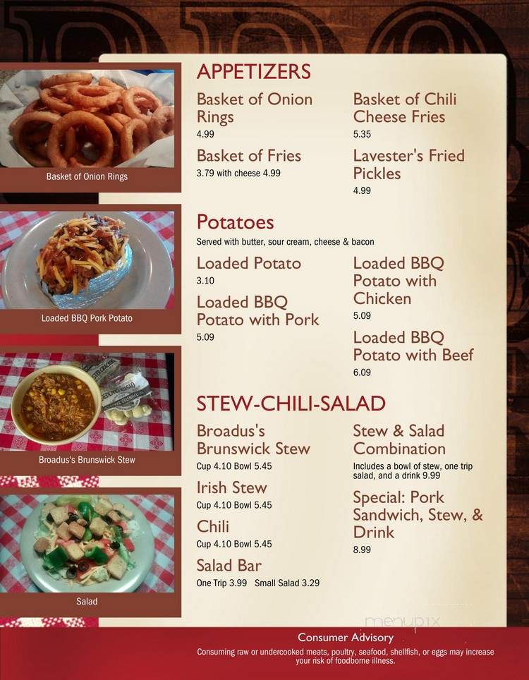 Troy's Bar-B-Que - Rome, GA menu_pic