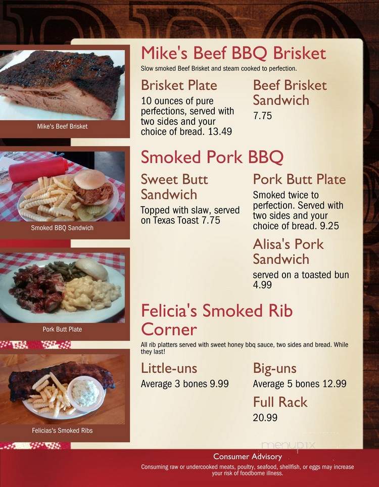 Troy's Bar-B-Que - Rome, GA menu_pic