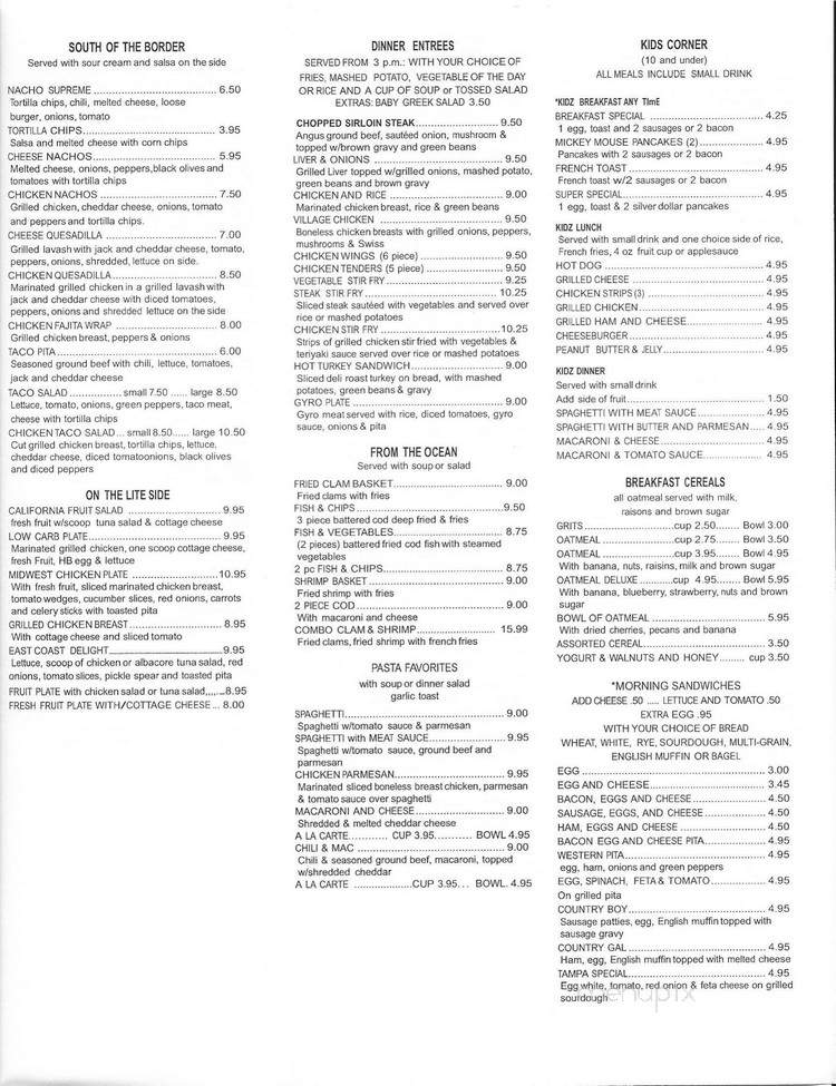 Village Coney - Birmingham, MI menu_pic