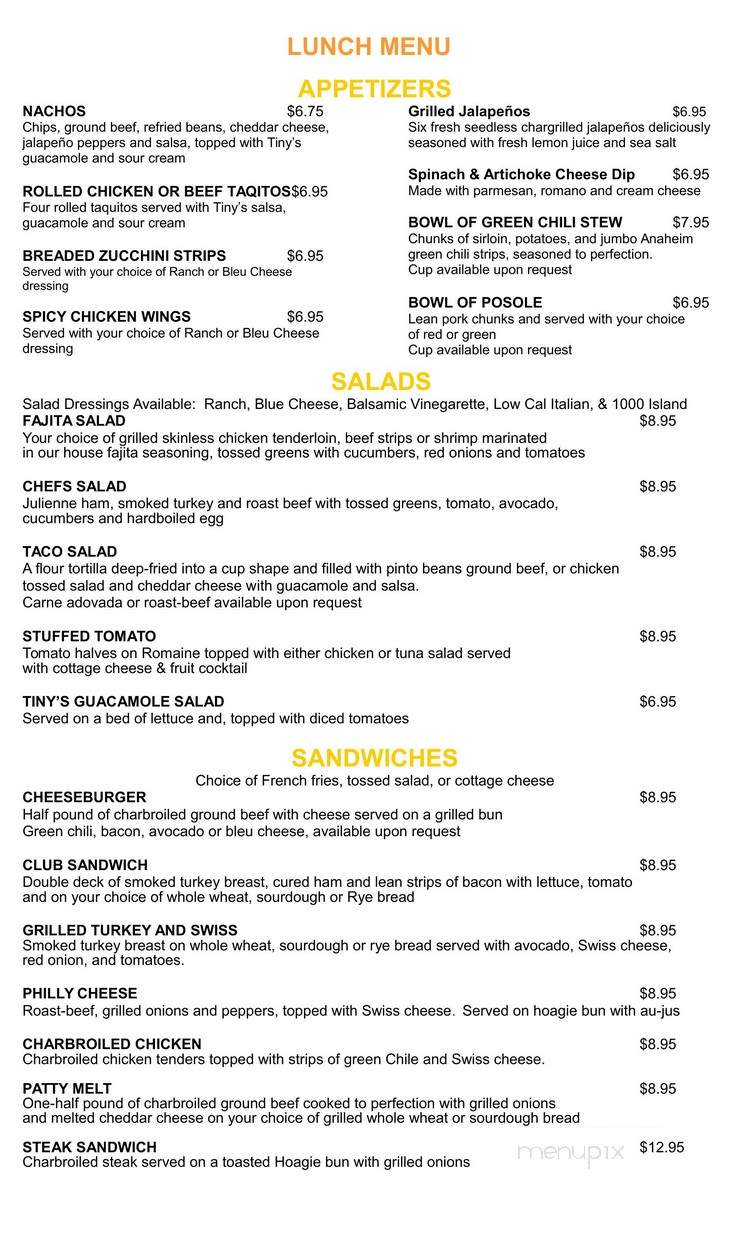 Casa De Pizza - Los Lunas, NM menu_pic