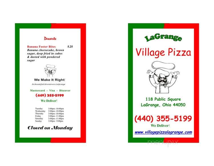Village Pizza - Lagrange, OH