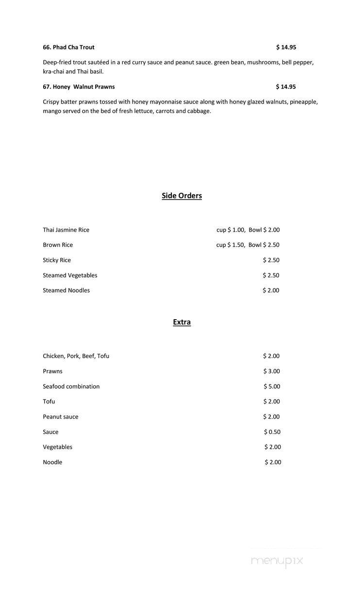 Golden Teak Thai Resataurant - Tacoma, WA menu_pic