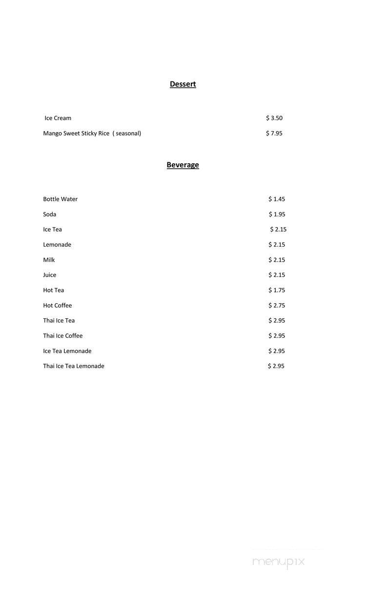 Golden Teak Thai Resataurant - Tacoma, WA menu_pic