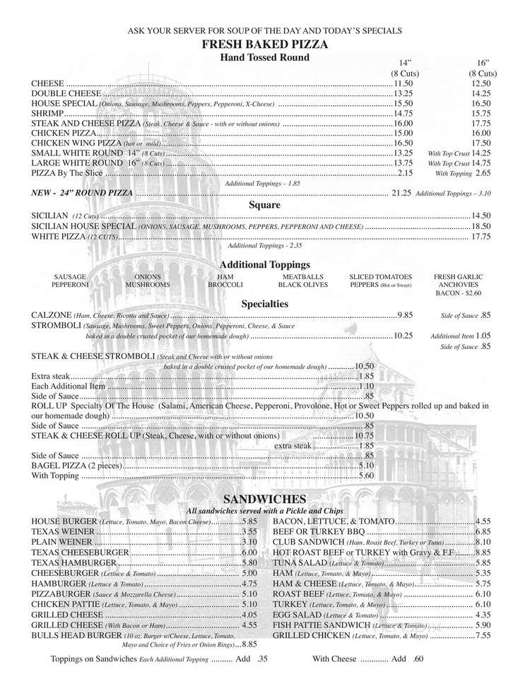 Fratelli's Restaurant - Scranton, PA menu_pic
