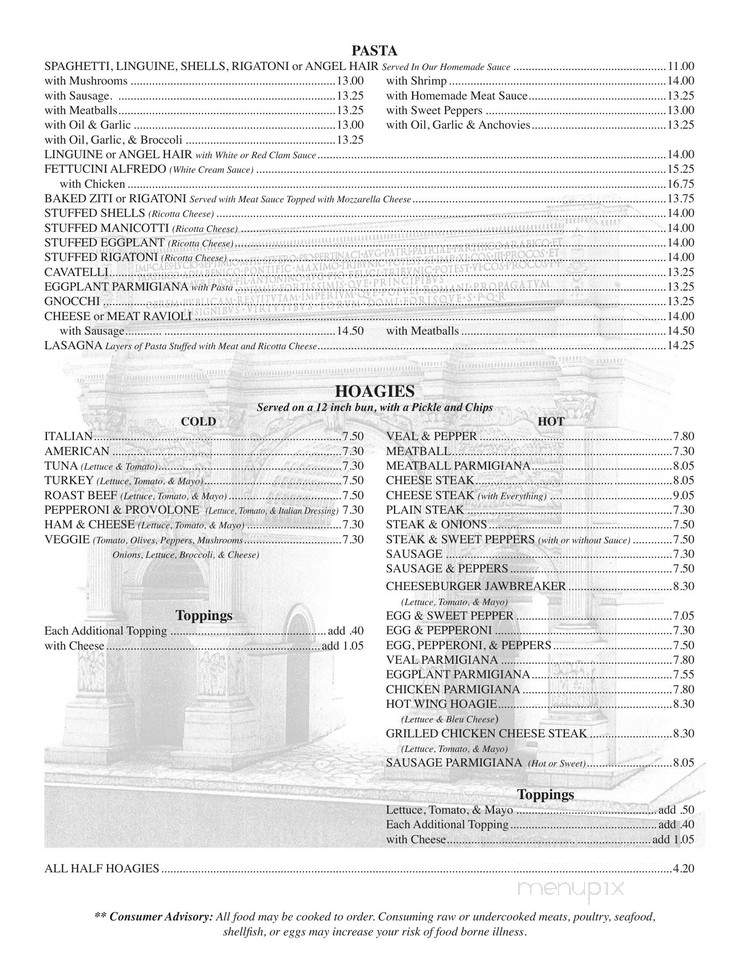 Fratelli's Restaurant - Scranton, PA menu_pic