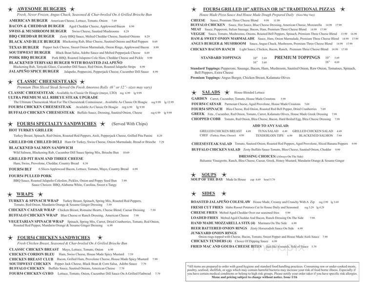 454 Grill - Lancaster, PA menu_pic