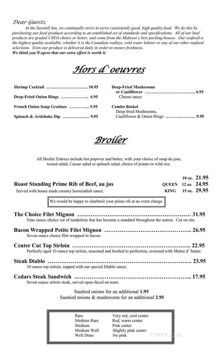 D J's Balsam Cafe - Bovey, MN menu_pic