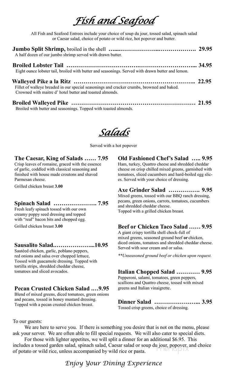 D J's Balsam Cafe - Bovey, MN menu_pic