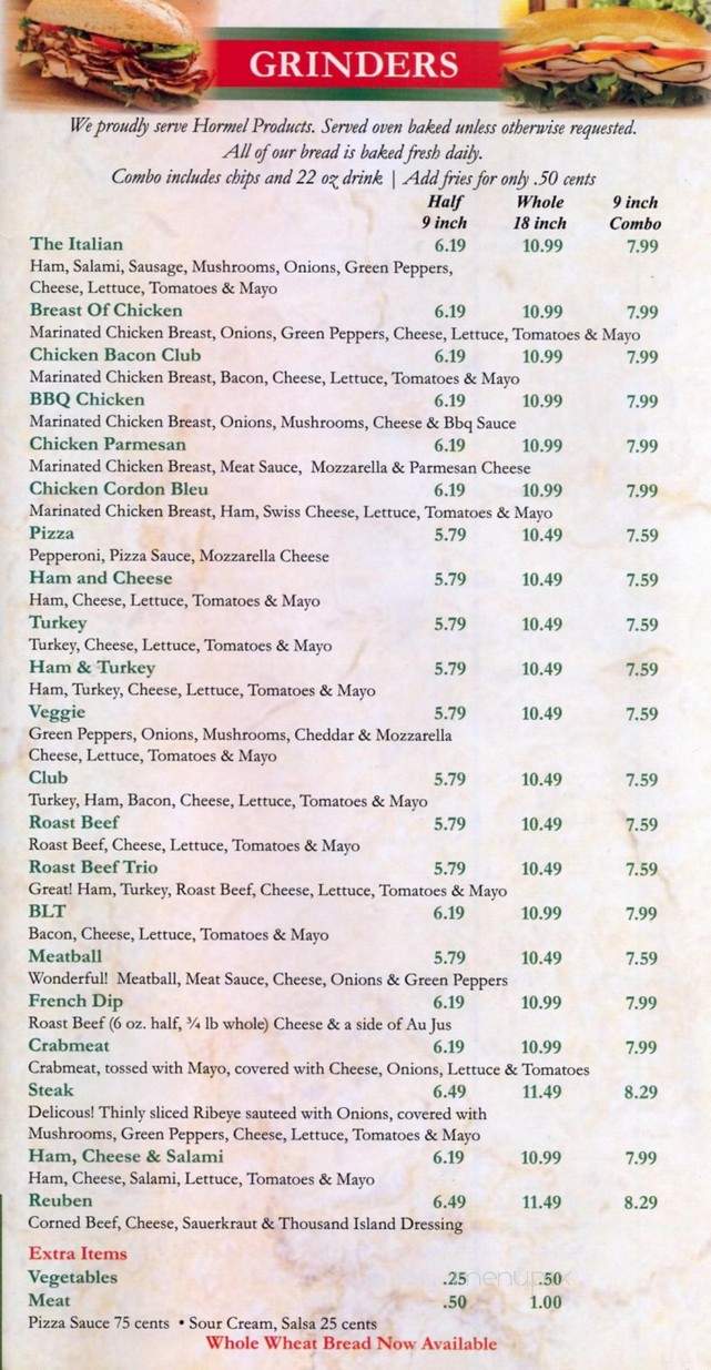 Mancino's Pizza & Grinders - Ludington, MI menu_pic