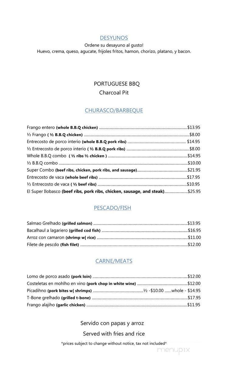 Ilobasco Restaurant - Elizabeth, NJ menu_pic