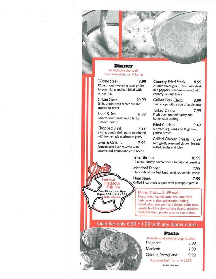 Country Club Family Restaurant - Medina, NY menu_pic