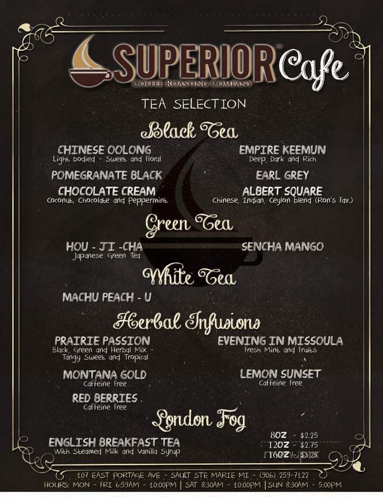 Superior Cafe - Sault Ste Marie, MI menu_pic