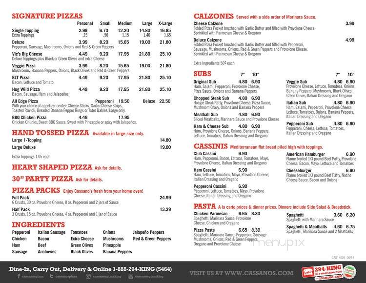 Cassano's Pizza & Sube - Dayton, OH