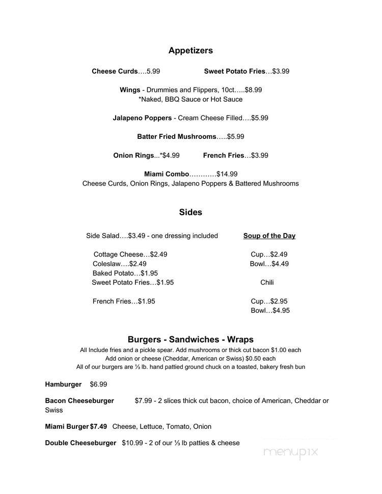 Little Miami - Caledonia, MN menu_pic
