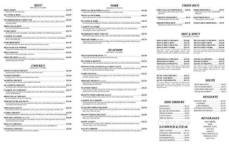 China Palace - Orofino, ID menu_pic
