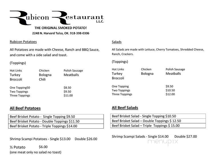 Rubicon Restaurant - Tulsa, OK