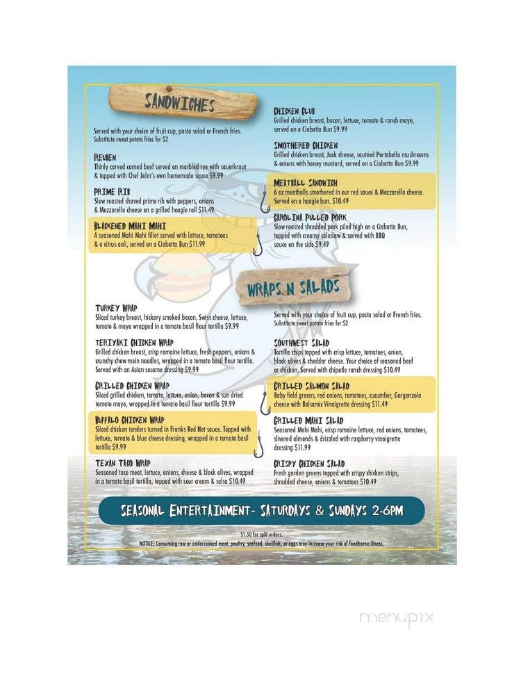 Bullhead's Bar & Grill - Stevens Point, WI menu_pic