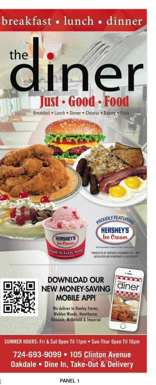 The Diner, Oakdale - Oakdale, PA menu_pic