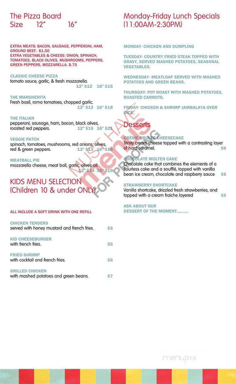 Amore Cafe - Lake Toxaway, NC menu_pic