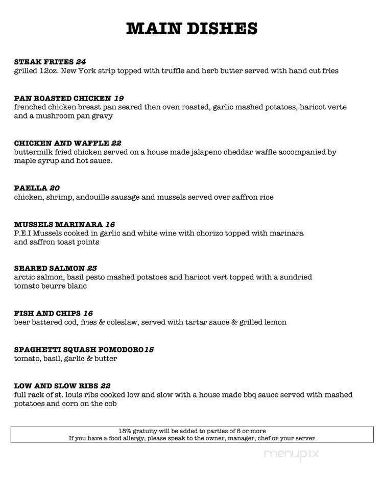 The Barley House - Thornwood, NY menu_pic