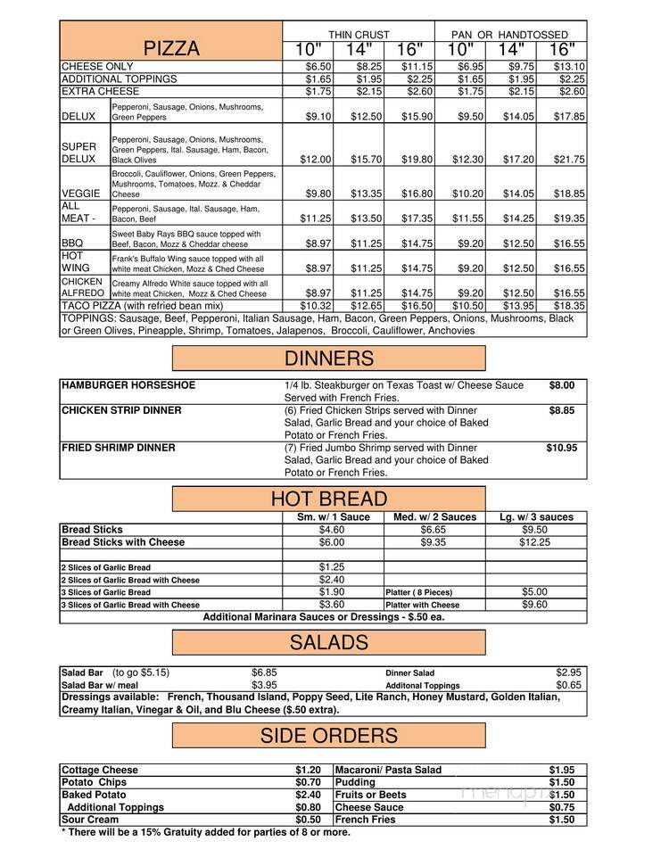 Nick's Pizza - Carlinville, IL menu_pic