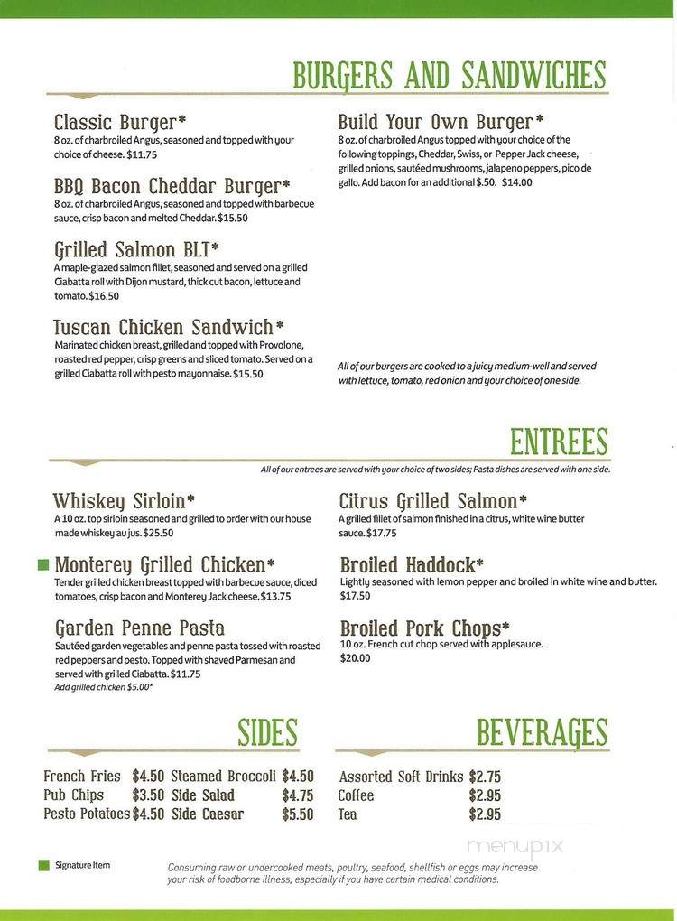 Anthony's Restaurant and Lounge - Elmira, NY menu_pic