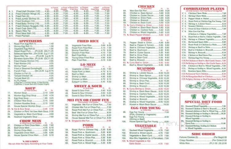 Main Moon Restaurant - Danbury, CT menu_pic